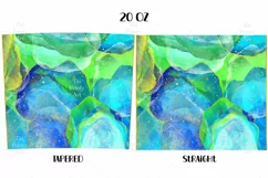 Green Alcohol Ink Tumbler Sublimation Bundle, 20 oz tumbler wrap, Png Self Love
