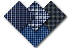 Navy Blue Plaid Patterns Product Image 2