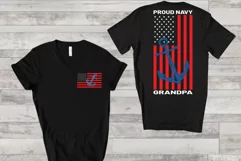 Proud Navy Grandpa and Grandma 2 Designs Product Image 1