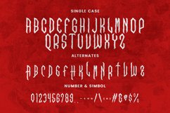 Nazzaric Horror Display Typeface Product Image 7