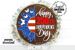 Happy 250th Independence Day Sign, USA 250th Anniversary Product Image 1