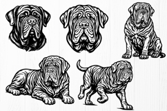 Neapolitan Mastiff SVG PNG Bundle | 15 Dog Breed Designs Product Image 2