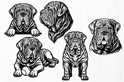 Neapolitan Mastiff SVG PNG Bundle | 15 Dog Breed Designs Product Image 3