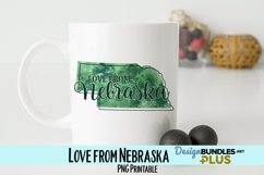 Love from Nebraska Sublimation PNG Product Image 1