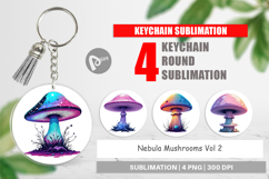 Keychain Nebula Mushrooms Product Image 1