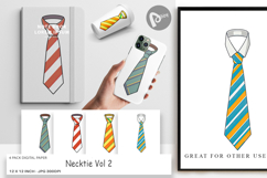 Digital Paper Necktie Product Image 1
