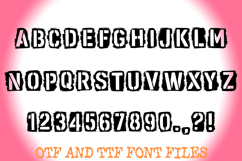 Negative Space Army Stencil Lettering ABC Font Typeface Product Image 2