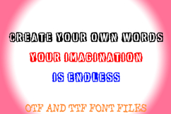 Negative Space Army Stencil Lettering ABC Font Typeface Product Image 3