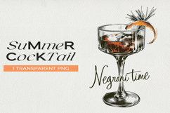 Summer Cocktail Clipart, Drinks PNG Product Image 1