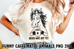 Funny Caffeinated Animals Clipart Bundle SVG PNG Product Image 11