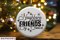 Neighbor SVG, Christmas Ornament SVG T-shirt Design Product Image 1