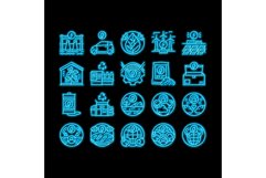 Ecology Protective Technology neon glow icon illustration Product Image 1