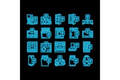 Appliances Repair Maintenance neon glow icon illustration Product Image 1