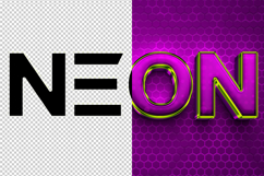 Neon 3D editable text effect Product Image 2