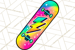 Neon 80s Clipart PNG, Retro Sticker Art &amp; Sayings Product Image 4