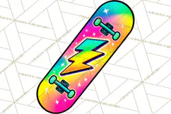 Neon 80s Clipart PNG, Retro Sticker Art & Sayings Product Image 4