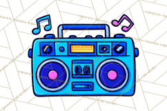 Neon 80s Clipart PNG, Retro Sticker Art &amp; Sayings Product Image 5