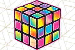 Neon 80s Clipart PNG, Retro Sticker Art &amp; Sayings Product Image 2