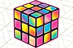 Neon 80s Clipart PNG, Retro Sticker Art & Sayings Product Image 2
