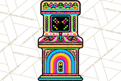 Neon 80s Clipart PNG, Retro Sticker Art &amp; Sayings Product Image 4