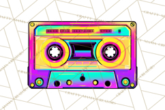 Neon 80s Clipart PNG, Retro Sticker Art &amp; Sayings Product Image 2