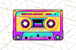 Neon 80s Clipart PNG, Retro Sticker Art & Sayings Product Image 2