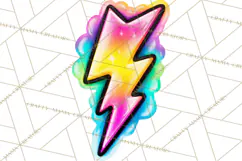 Neon 80s Clipart PNG, Retro Sticker Art & Sayings Product Image 3