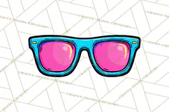 Neon 80s Clipart PNG, Retro Sticker Art & Sayings Product Image 4