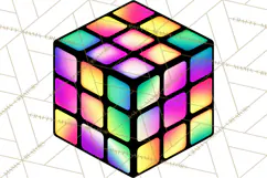 Neon 80s Clipart PNG, Retro Sticker Art & Sayings Product Image 3