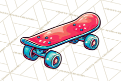 Neon 80s Clipart PNG, Retro Sticker Art &amp; Sayings Product Image 4