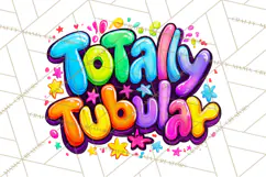 Neon 80s Clipart PNG, Retro Sticker Art & Sayings Product Image 5