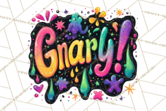 Neon 80s Clipart PNG, Retro Sticker Art &amp; Sayings Product Image 3