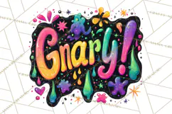Neon 80s Clipart PNG, Retro Sticker Art & Sayings Product Image 3