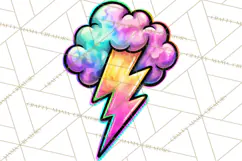 Neon 80s Clipart PNG, Retro Sticker Art & Sayings Product Image 2