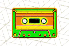 Neon 80s Clipart PNG, Retro Sticker Art & Sayings Product Image 3