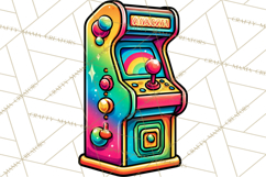 Neon 80s Clipart PNG, Retro Sticker Art &amp; Sayings Product Image 4