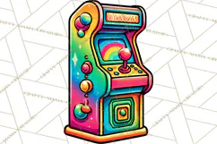Neon 80s Clipart PNG, Retro Sticker Art & Sayings Product Image 4