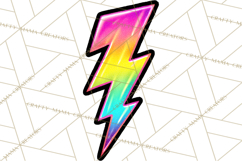 Neon 80s Clipart PNG, Retro Sticker Art &amp; Sayings Product Image 5