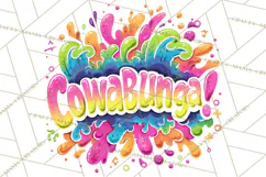 Neon 80s Clipart PNG, Retro Sticker Art & Sayings Product Image 2