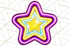 Neon 80s Clipart PNG, Retro Sticker Art & Sayings Product Image 3