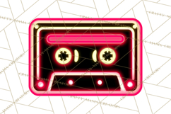 Neon 80s Clipart PNG, Retro Sticker Art &amp; Sayings Product Image 4