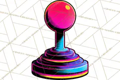Neon 80s Clipart PNG, Retro Sticker Art & Sayings Product Image 5