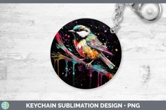 GorgeousNeon Birds Keychain design.