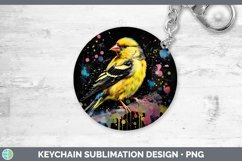 GorgeousNeon Birds Keychain design.