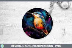 GorgeousNeon Birds Keychain design.