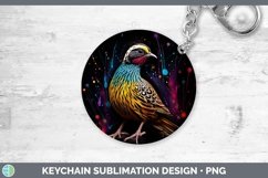 GorgeousNeon Birds Keychain design.