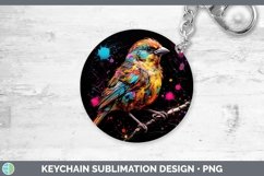 GorgeousNeon Birds Keychain design.