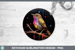 GorgeousNeon Birds Keychain design.