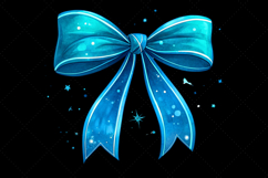 neon blue bow, glowing coquette bow, vibrant bow design, blue glow clipart, digital bow design, neon glow design, glowing bow art, vibrant neon blue, coquette bow art, blue sublimation design