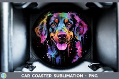 GorgeousNeon Car Coaster design.